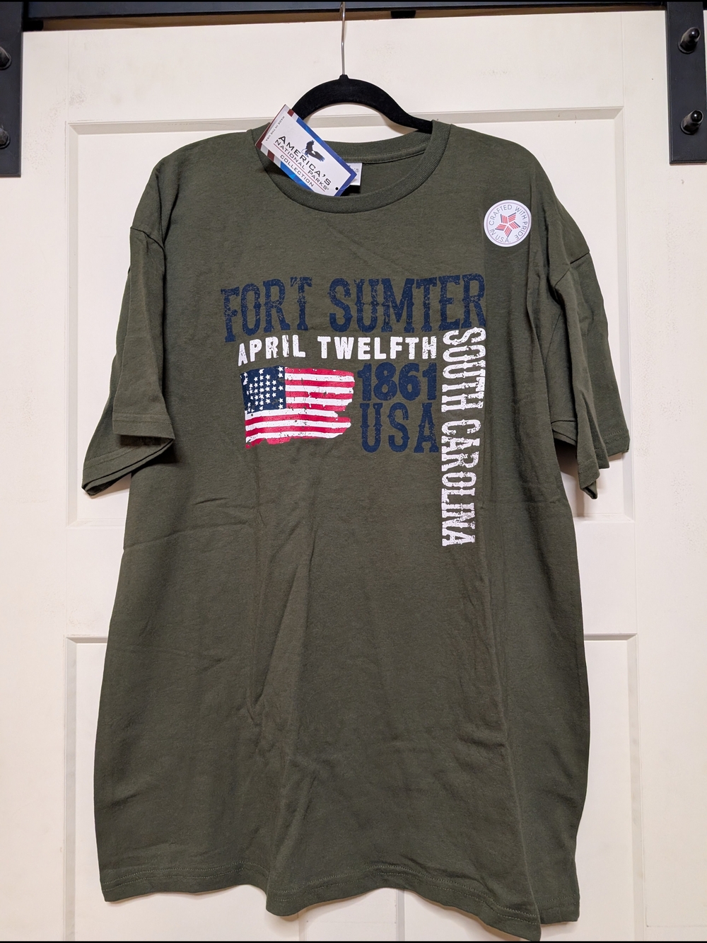 Fort Sumter Graphic Tee - Olive Green
